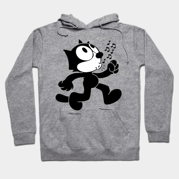 felix the cat walking Hoodie by romanisa